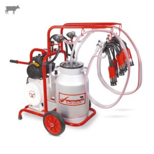 TAMAM TM1211 İkili İnek Süt Sağma Makinesi - Alüminyum Güğüm - Kauçuk Memelik - Kuru