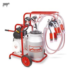 Tamam TM2212 İkili Süt Sağma Makinesi - Alüminyum Güğüm - Silikon Memelik - Yağlı