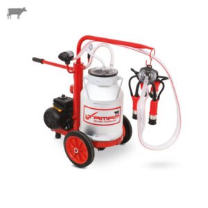 TAMAM TME1111 Tekli İnek Süt Sağma Makinesi - Alüminyum Güğüm – Kauçuk Memelik – Kuru